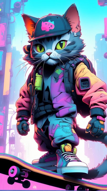 Cyberpunk cat