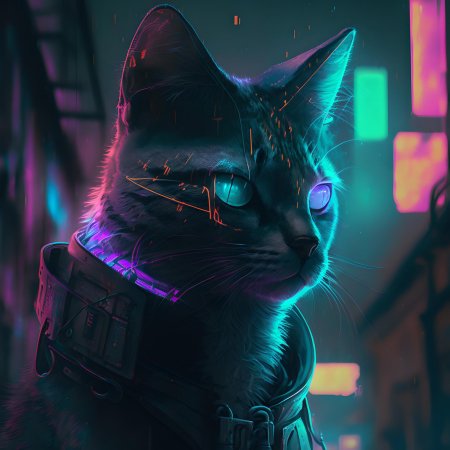 Киберпанк кот