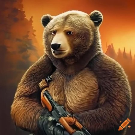 Медведь с автоматом