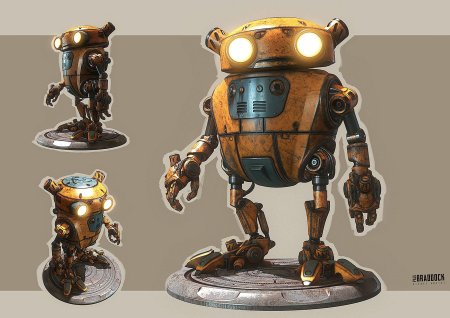 3ds max steampunk робот