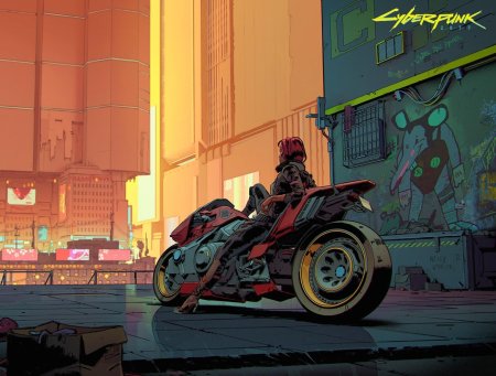 Cyberpunk 2077 мотоцикл акира