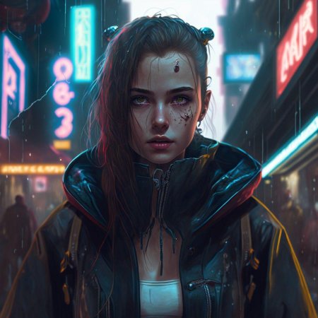 Киберпанк девушка
