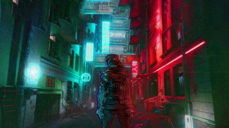 Cyberpunk 2077 переулок