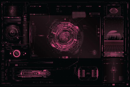 Киберпанк интерфейс