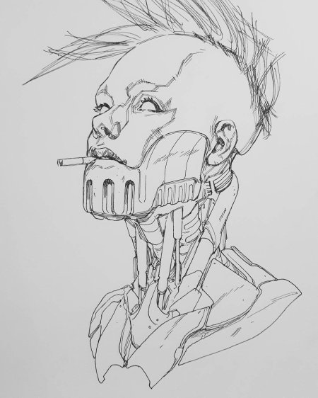Cyberpunk 2077 тату эскизы