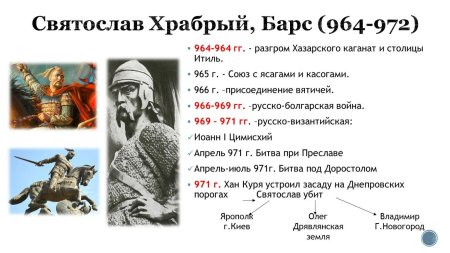 Князь святослав уничтожил хазарский каганат