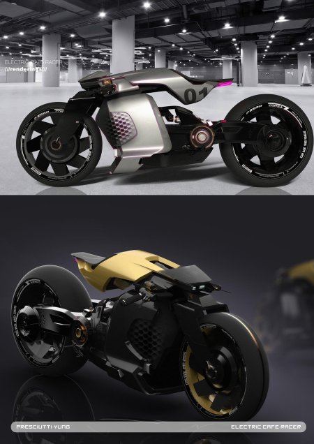 Cafe racer электромотоцикл