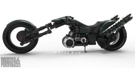 Cyberpunk мотоцикл концепт