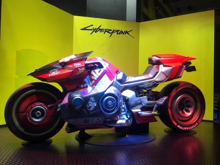 Cyberpunk 2077 мотоцикл кусанаги