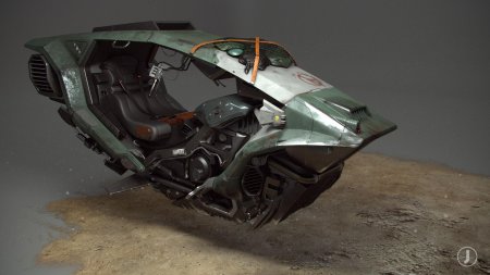 Мотоцикл scifi концепт art