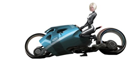 Cyberpunk мотоцикл концепт