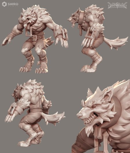 Оборотень zbrush