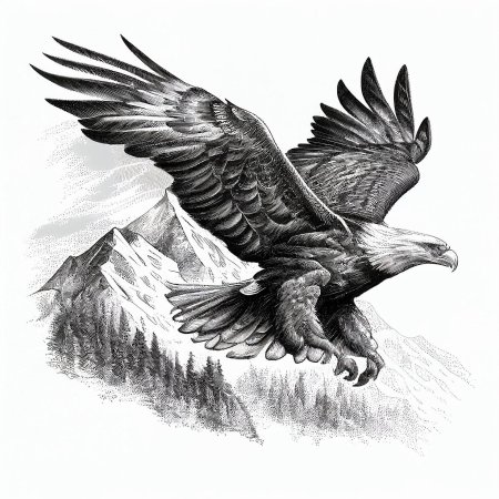 Орел эскиз