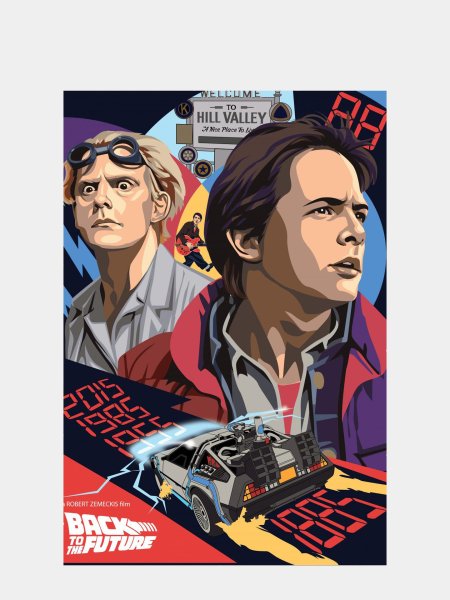 Постер back to the future