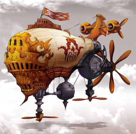 Steampunk дирижабль