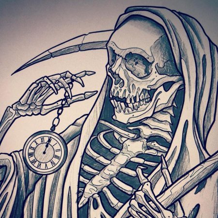 Grim reaper тату