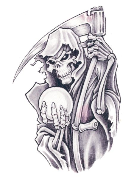 Grim reaper тату