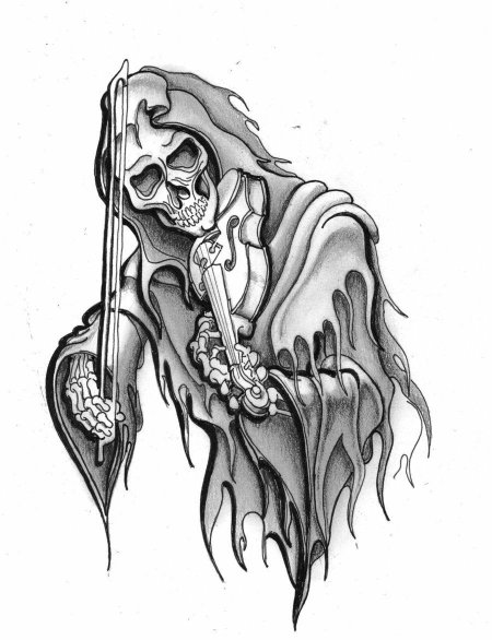 Grim reaper тату