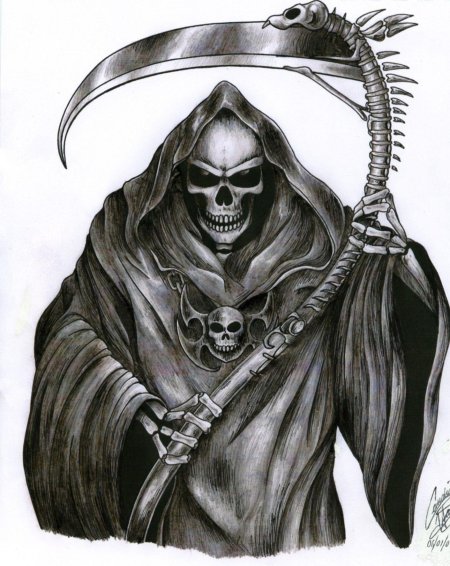 Коса смерти рисунок