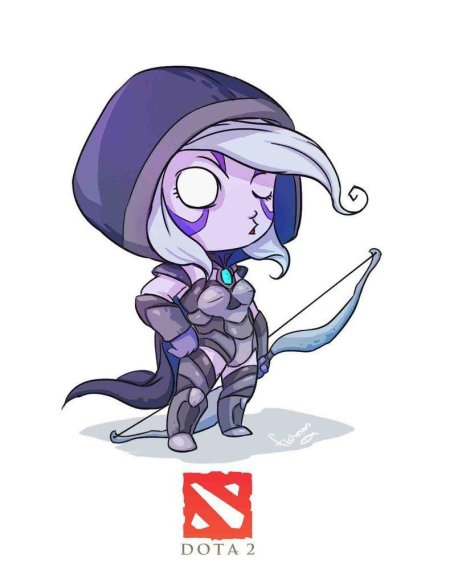 Dota 2 drow ranger чиби