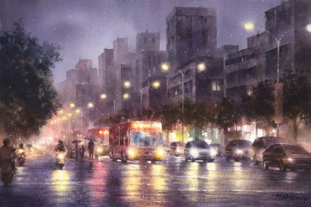 Тайваньский художник lin ching che