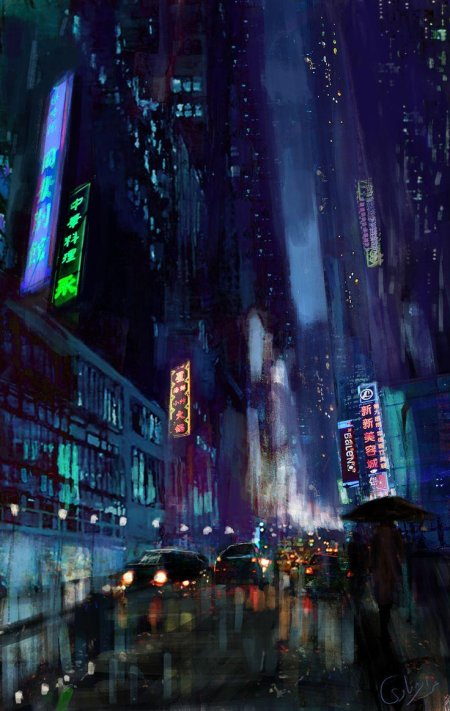 Cyberpunk city