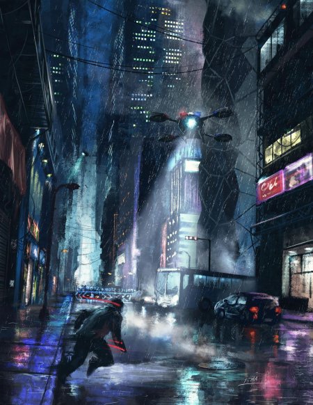 Cyberpunk 2077 город