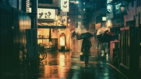 Street in the rain