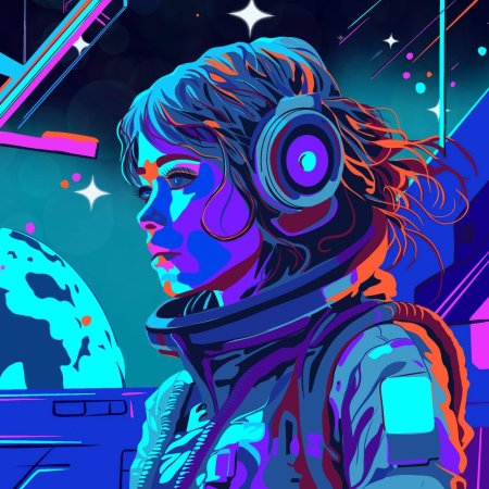 Космос девушка