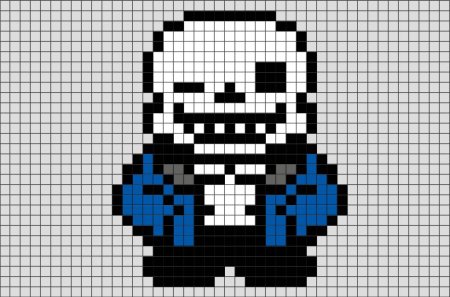 Sans undertale пиксельный