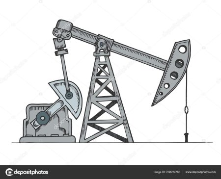 Станок качалка нефти vektor