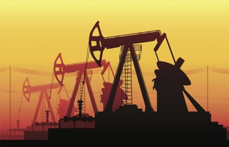 Нефтяная буровая вышка вектор