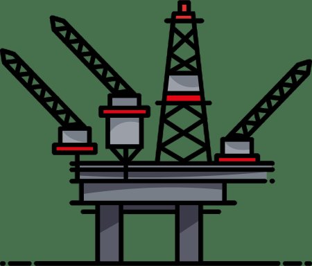 Нефтяная буровая вышка вектор