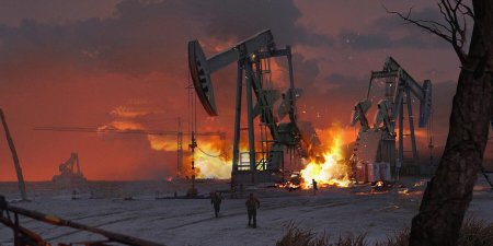 Нефтяная вышка арт