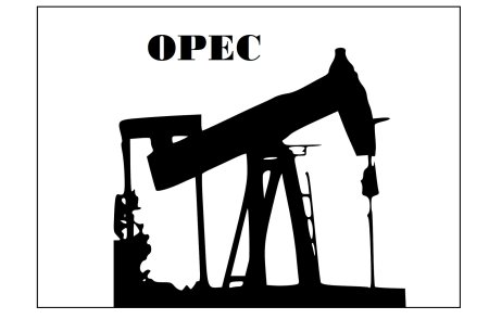 Скважина нефтяная на белом фоне