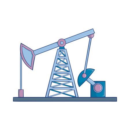 Станок качалка нефти vektor