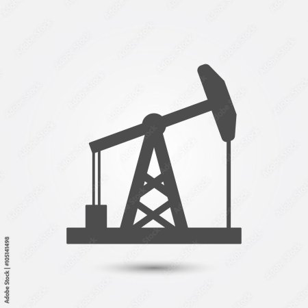 Нефтяная качалка вектор