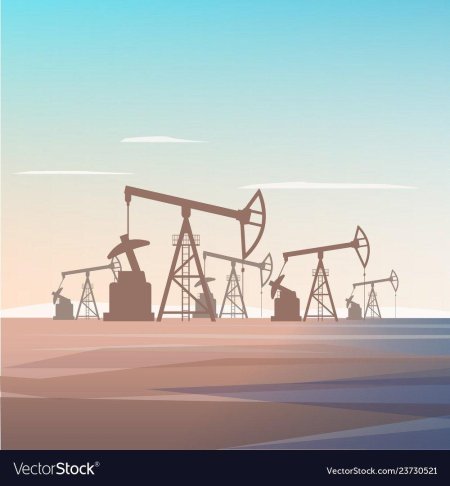 Нефтяная буровая вышка вектор