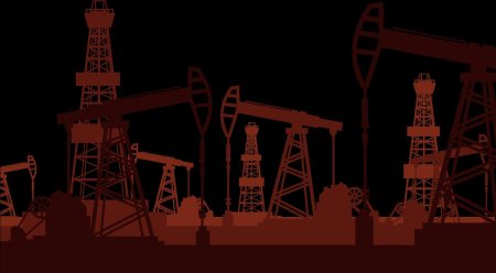 Нефтяная буровая вышка вектор