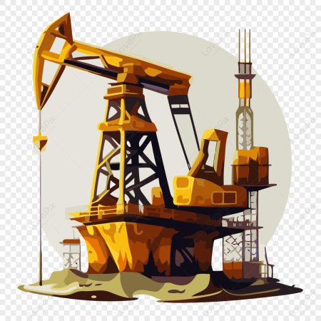 Нефтяная вышка вектор