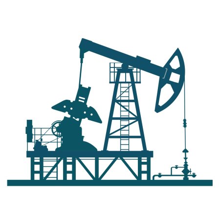Нефтяная буровая вышка вектор