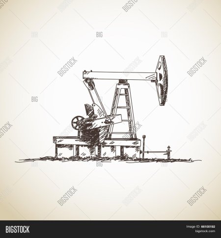 Станок качалка нефти vektor