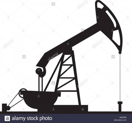 Нефтяная качалка вектор