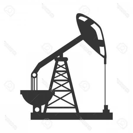 Нефтяная буровая вышка вектор