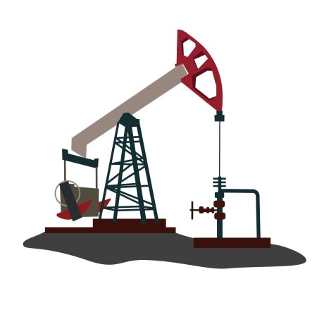 Нефтяная буровая вышка вектор