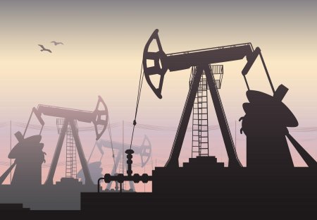 Нефтяная буровая вышка вектор