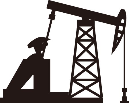 Нефтяная буровая вышка вектор