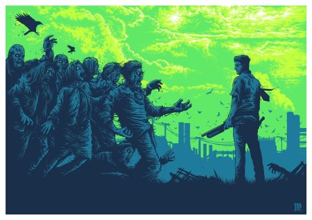 The walking dead art