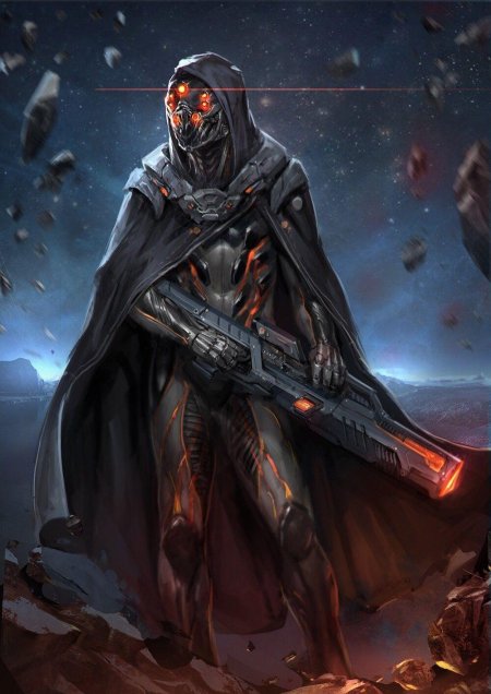 Наемник sci fi арт