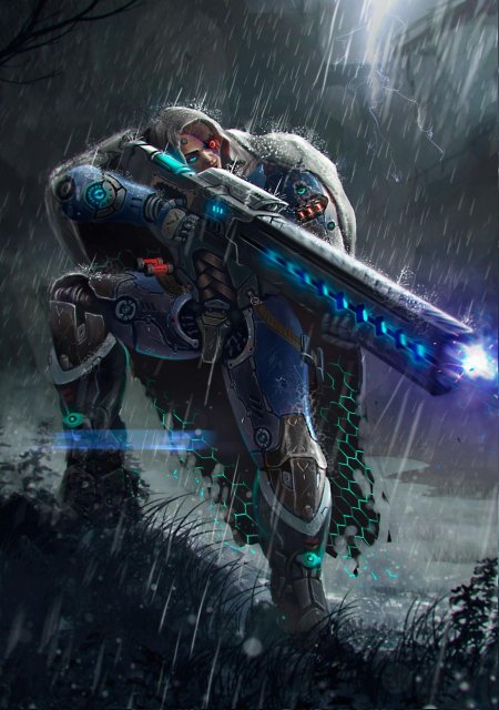 Sci fi киборг